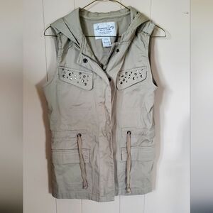 American Rag green vest jacket size S